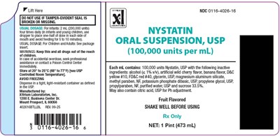 16 Oz Bottle Label (16 Oz Nystatin)